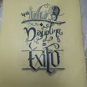 Mi proyecto del curso: Lettering para tatuajes. Calligraph, Lettering, and Tattoo Design project by neryromero8642 - 08.26.2023