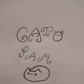 gato pam . Ilustrație tradițională de Sofia Miau - 08.26.2023