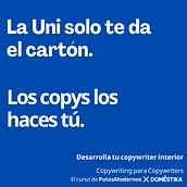 Mi proyecto del curso: Copywriting para copywriters. Un progetto di Pubblicità, Cop, writing, Stor, telling e Comunicazione di David Rojas - 26.08.2023