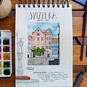 Il mio progetto del corso: Diario di viaggio ad acquerello. Un progetto di Illustrazione tradizionale, Pittura ad acquerello, Illustrazione architettonica e Sketchbook di Elisa Bosia - 26.08.2023