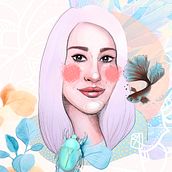 Mon projet du cours : Portrait illustré à l’aquarelle. Un progetto di Illustrazione tradizionale, Belle arti, Pittura, Disegno, Pittura ad acquerello, Disegno di ritratti e Disegno artistico di Aurélie Buillet - 26.08.2023
