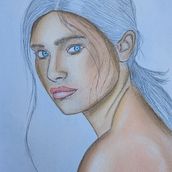 Mi proyecto del curso: Ilustración con pastel y lápices de colores. Traditional illustration, Fine Arts, Pencil Drawing, Drawing, Portrait Drawing, Realistic Drawing, and Artistic Drawing project by mari carmen Gómez - 08.26.2023