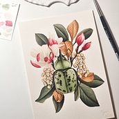 My project for course: Botanical Watercolor Painting of the Natural World . % Elle Mckay tarafından hazırlanan Güzel sanatlar, Tablo, Sulubo, a Resim, Botanik İllüstras, on, Doğalcı İllüstras, Ve on projesi - 08.24.2023