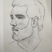 My project for course: Portrait Sketchbooking: Explore the Human Face. Projekt z dziedziny Sketching,  R, sunek, Portret,  R, sunek art, st, czn i Sketchbook użytkownika m_bakhmatska - 27.08.2023