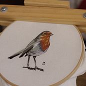 Primer proyecto bordado ♡. Embroider, Textile Design, and Traditional illustration project by Pao C. - 08.28.2023