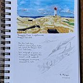My project for course: Watercolor Travel Journal. Un proyecto de Ilustración tradicional, Pintura a la acuarela, Ilustración arquitectónica y Sketchbook de Abra Bergen - 26.08.2023