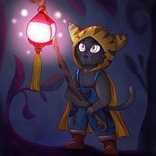 Mi proyecto del curso: Ilustración de animales fantásticos en Procreate. Traditional illustration, Character Design, Drawing, Digital Illustration, Stor, telling, and Narrative project by Artemiss Lóng - 08.28.2023