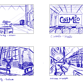 Meu projeto do curso: Criação de cenário ilustrado com Photoshop. Projekt z dziedziny Design, Trad, c, jna ilustracja, Ilustracja c, frowa, Concept art, Ilustracje dla dzieci i Narracja użytkownika Danilo & Garber - 25.08.2023