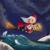 My project for course: Children’s Illustration with Procreate: Paint Magical Scenes. Traditional illustration, Digital Illustration, Children's Illustration, Digital Painting, and Picturebook project by Juliya - 08.28.2023