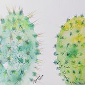 Experimenting with color and techniques. Traditional illustration, Sketching, Creativit, Drawing, Watercolor Painting, and Sketchbook project by maylingflores - 08.28.2023