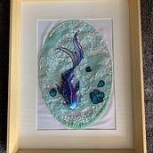 La carpe bleue. Embroider project by Céline Berger - 08.29.2023