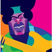 Music legends. Un progetto di Illustrazione tradizionale, Illustrazione vettoriale e Illustrazione digitale di Ivan Sciberras - 29.08.2023