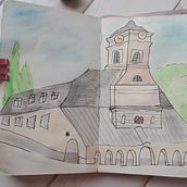 My project for course: Architectural Sketching with Watercolor and Ink. Un progetto di Bozzetti, Disegno, Pittura ad acquerello, Illustrazione architettonica, Sketchbook e Illustrazione con inchiostro di Nina Šarišská - 01.08.2023