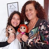 Eu e minha neta Isadora. Traditional illustration project by Maria Eli Correia - 08.29.2023