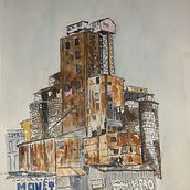 My project for course: Architectural Sketching with Watercolor and Ink. Sketching, Drawing, Watercolor Painting, Architectural Illustration, Sketchbook & Ink Illustration project by john.bailey - 08.29.2023