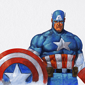 Cap'n. Traditional illustration, Character Design, Painting, Comic, Acr, and lic Painting project by alecwhamilton - 08.29.2023