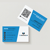 TuManag3r: Tarjetas de empresa. Design, Stationer, and Design project by Andrés Martín Mena - 08.29.2023