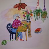 Zelf portret (40 jaar ouder) . Un progetto di Illustrazione tradizionale di Minke - 29.08.2023