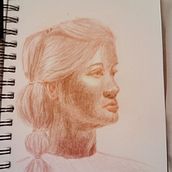 Practice Portrait . Colored Pencil Drawing project by Craig Wilkinson - 08.30.2023