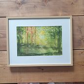 My project for course: Dreamy Watercolor Landscapes: Paint with Light. Painting, and Watercolor Painting project by birgitta selin Tassel - 08.28.2023