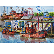 Mi proyecto del curso: Pintura en acuarela de paisajes marinos. Painting, Watercolor Painting, and Naturalistic Illustration project by Luis Gelman - 08.30.2023