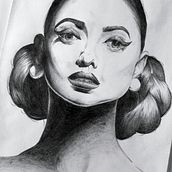 Meus retratos com as dicas de Gabriela Niko.. Drawing, Portrait Drawing, Artistic Drawing, Sketching, and Sketchbook project by Guilherme Jerônimo - 08.19.2023