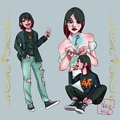 Mi proyecto del curso: Dibujo de personajes llenos de personalidad. Character Design, Sketching, Drawing, Stor, telling, Stor, board, Artistic Drawing, and Narrative project by ayyewii - 08.24.2023