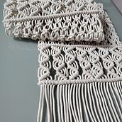 Meu projeto do curso: Introdução à tapeçaria em macramê. Un progetto di Design di accessori, Artigianato, Fiber Art, Macramè e Textile Design di Simone de Arruda Pimentel Bezerra - 30.08.2023