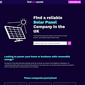 Directorio Web de Empresas de Energía Solar en UK. Een project van  Webdevelopment y Programmeren van Renzo Salvador - 31.01.2023