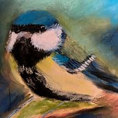 I work a lot in pastels, so this one of my birds, which I love to create.. Traditional illustration project by Judith James - 08.31.2023