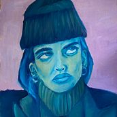 Meu projeto do curso: Retrato com pintura a óleo: explore luz e sombras. Fine Arts, Painting, and Oil Painting project by loomarino - 08.31.2023