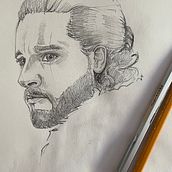 My project for course: Portrait Sketchbooking: Explore the Human Face. Sketching, Drawing, Portrait Drawing, Artistic Drawing, and Sketchbook project by caevors - 09.01.2023