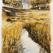 Mon projet du cours : Paysages naturels à l’aquarelle. Un progetto di Pittura ad acquerello di marie makiko - 01.09.2023