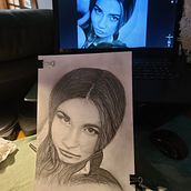 My project for course: Portrait Sketchbooking: Explore the Human Face. Sketching, Drawing, Portrait Drawing, Artistic Drawing, and Sketchbook project by suzanne_kym - 08.31.2023