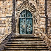 ,,The door to contemplation,,. Fine Arts, Painting, Watercolor Painting, Traditional illustration, and Art Direction project by Dana Doubravka Mikulcová - 09.01.2023