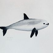 Mi proyecto del curso: Técnicas de ilustración naturalista: ballenas en acuarela. Fine Arts, Painting, Watercolor Painting, and Naturalistic Illustration project by Carlo Sebastián - 09.02.2023