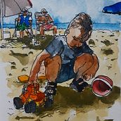Dibujitos. Un proyecto de Ilustración tradicional, Arquitectura, Dibujo, Dibujo artístico e Ilustración con tinta de Joel Cuello - 03.09.2023