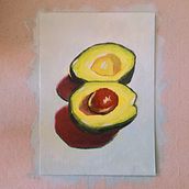 avocats. Un progetto di Belle arti, Pittura e Pittura ad olio di Barbara Kipfer - 02.09.2023