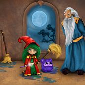 My project for course: Children’s Illustration with Procreate: Paint Magical Scenes I. Un projet de Illustration traditionnelle, Illustration numérique, Illustration jeunesse, Peinture numérique , et Album illustré de Kylie - 28.08.2023