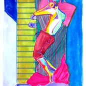 Mi proyecto del curso: Dibujo expresivo de la figura humana: explora formas y colores. Un progetto di Belle arti, Disegno a matita, Disegno, Disegno di ritratti, Disegno realistico, Disegno anatomico e Pittura gouache di Guido Maria Vitale - 29.08.2023