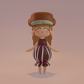 Mi proyecto del curso: Luli. Traditional illustration, Character Design, Digital Illustration, 3D Modeling, and Manga project by vanesa.abril.taz - 09.01.2023