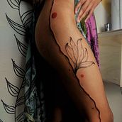 Meu projeto do curso: Tatuagem botânica com pontilhismo . % georgiafernandadias16 tarafından hazırlanan Geleneksel illüstras, on, Dövme Tasarımı, Botanik İllüstras, on, Ve Tasarım projesi - 09.03.2023