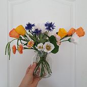 My project for course: Wild Flower Bouquet. Een project van Papercraft,  Interieurdecoratie y DIY van Milla Tulonen - 03.09.2023