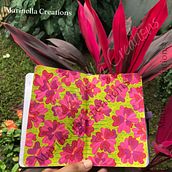 My project for course: Botanical Patterns in a Sketchbook: Conquer the Blank Page Ein Projekt aus dem Bereich Traditionelle Illustration, Musterdesign, Botanische Illustration und Sketchbook von Monica Parashare - 01.09.2023