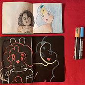 Mi proyecto del curso: Identidad artística: explora tu propio estilo. Traditional illustration, Sketching, Creativit, Drawing, and Sketchbook project by Shari M. Carrera - 09.04.2023