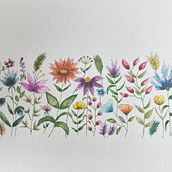 Mijn project van de cursus: Een botanisch notitieboekje maken met aquarel. Traditional illustration, Watercolor Painting, Botanical Illustration, Sketchbook, and Design project by Erna Beijen - 09.04.2023