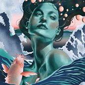 My project for course: Fantasy Portraits in Procreate. Traditional illustration, Digital Illustration, and Digital Painting project by Bryn Phillips Nguyen - 09.04.2023