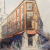 Mi proyecto del curso: Dibujo arquitectónico con acuarela y tinta. Projekt z dziedziny Sketching,  R, sunek, Malowanie akwarelą,  R, sunek architektoniczn, Sketchbook,  R i sunek atramentem użytkownika framartirosa - 03.11.2023