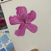 Sketch aquarela botânica azaleias . Fine Arts, Watercolor Painting, Traditional illustration, and Botanical Illustration project by Amanda Marques - 09.05.2023