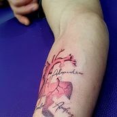 Mi proyecto del curso: Técnicas de color para tatuajes. Tattoo Design project by Francisco Manuel Sánchez Salinas - 09.05.2023